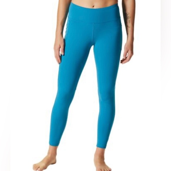 Mountain Hardwear Pants - Mountain Hardwear Women’s Active Stretch Tight Leggings In “Vinson Blue” SIZE M
